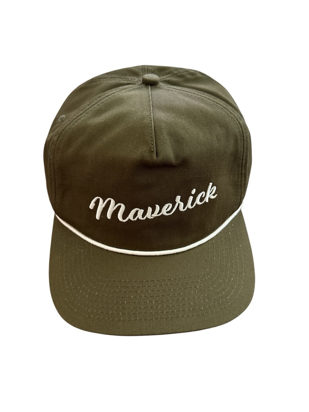 Concho Maverick Rope Hat Olive Green Embroidered Snapback Baseball Cap Austin